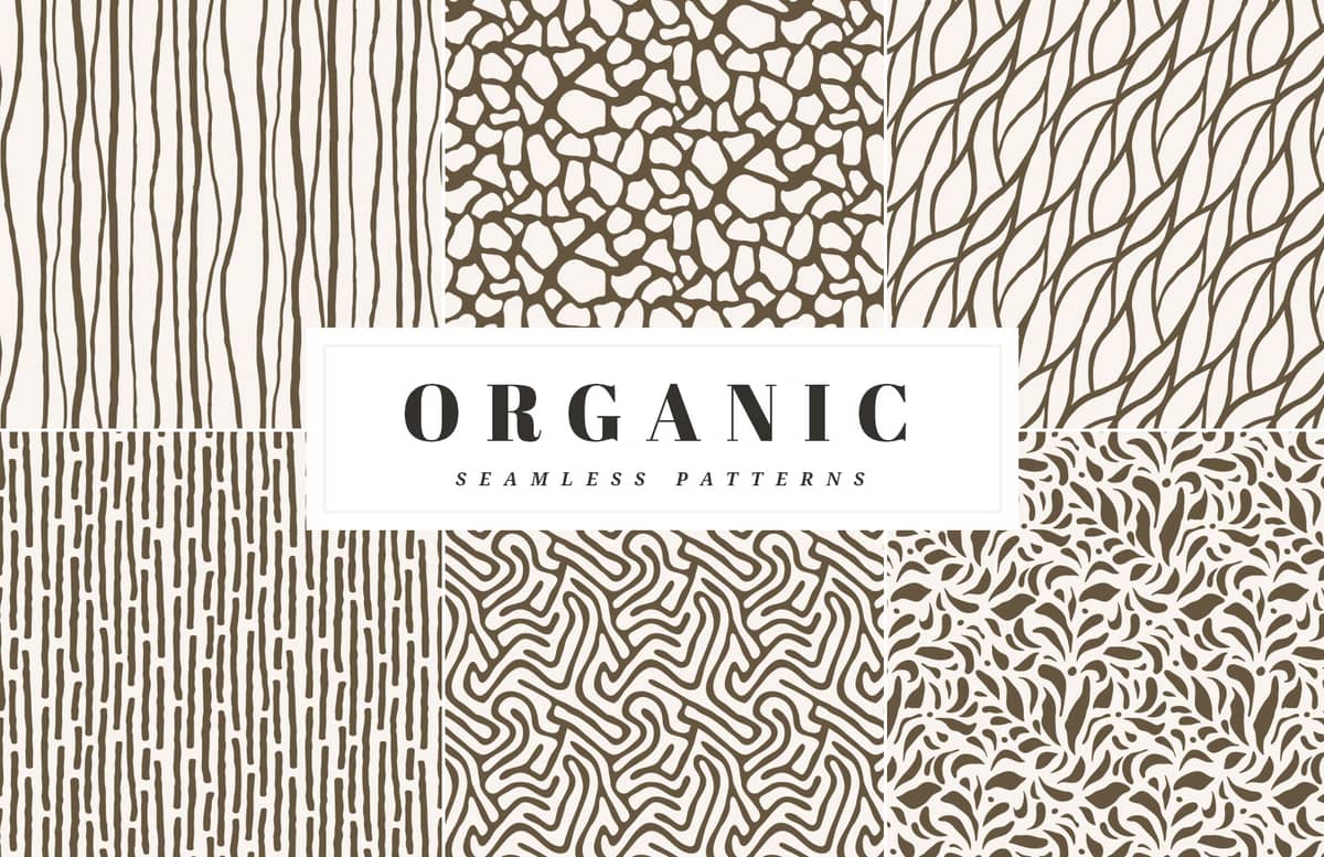 Organic Seamless Vector Patterns Preview 1