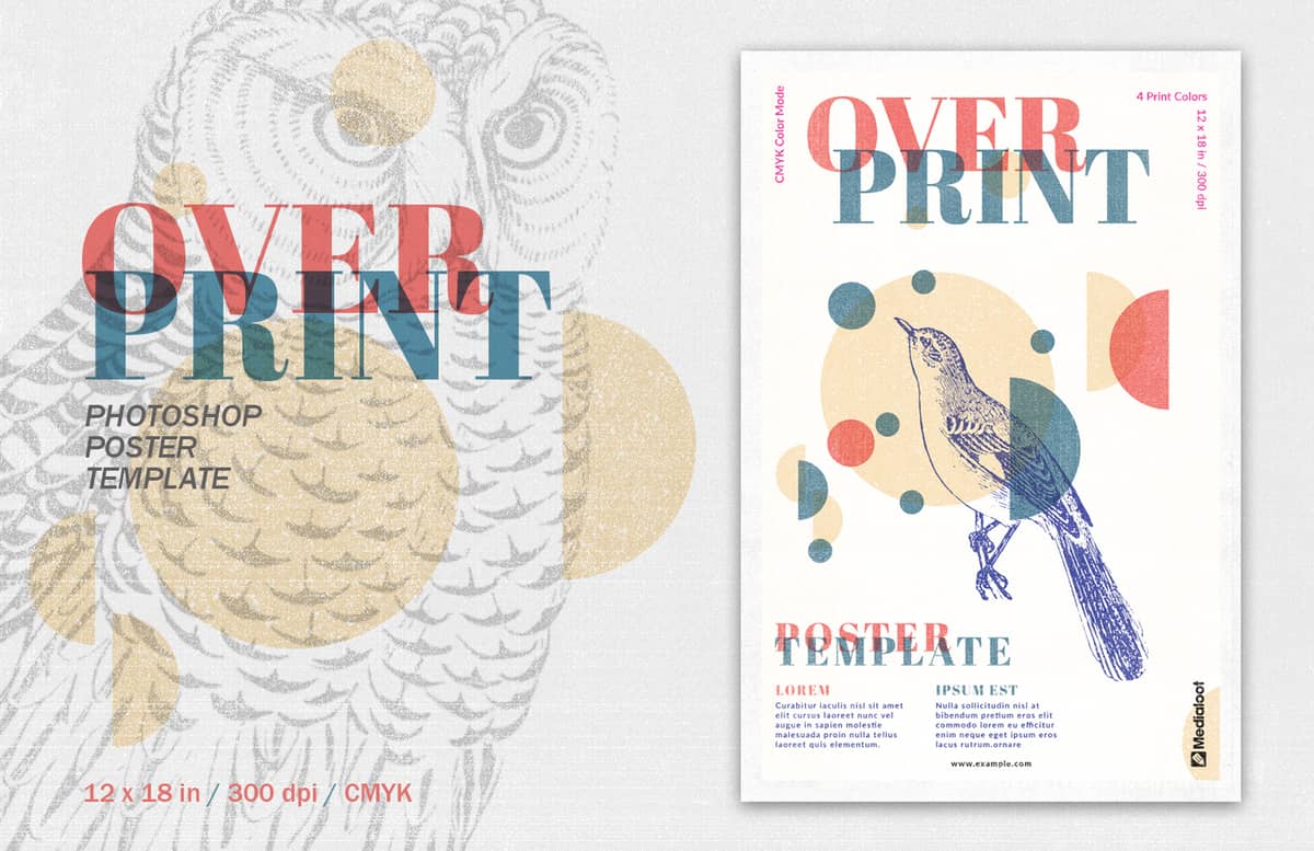Overprint Poster Template Preview 1