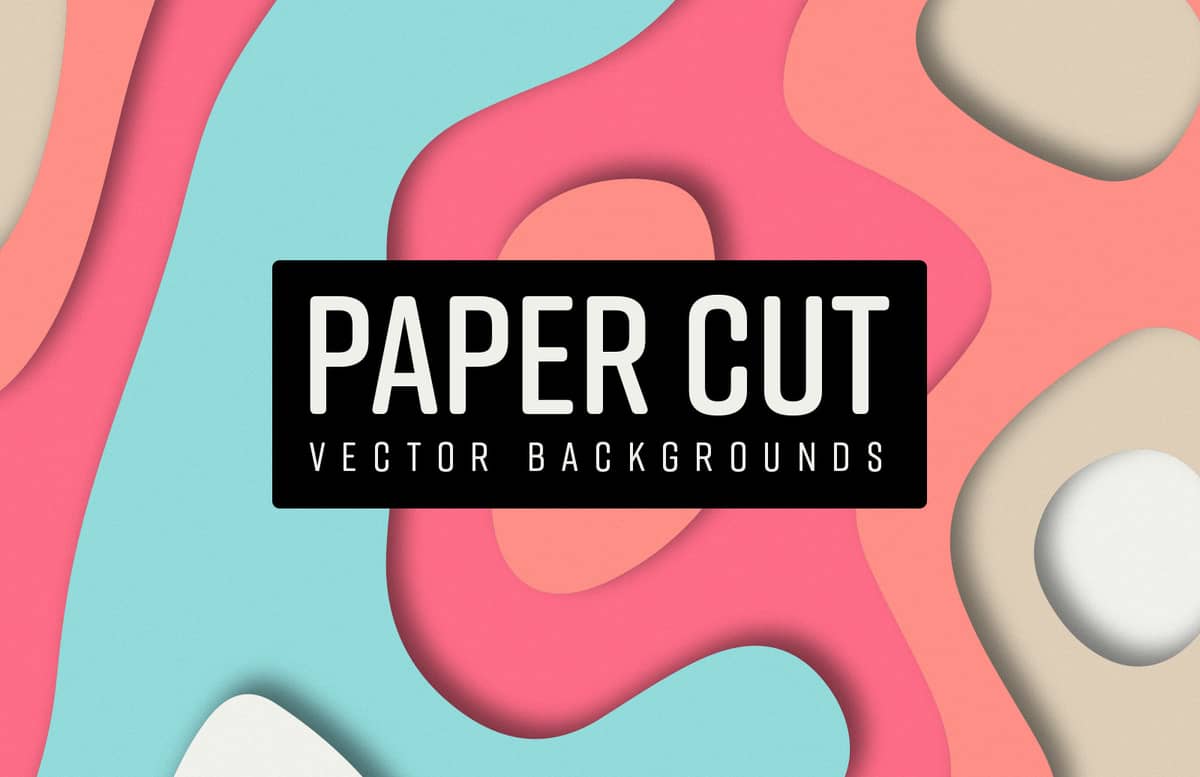 Paper Cut Vector Backgrounds Preview 1