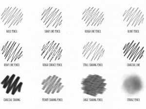 Free Pencil Brushes for Photoshop 2