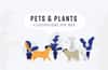 Pets & Plants: Illustrations for Web