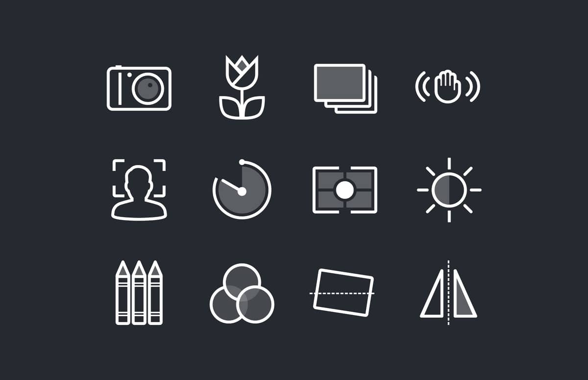 Photography   Camera  Function  Icons  Preview 1