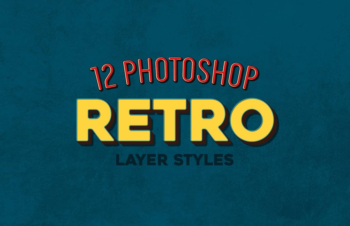 Photoshop Retro Layer Styles Preview 1