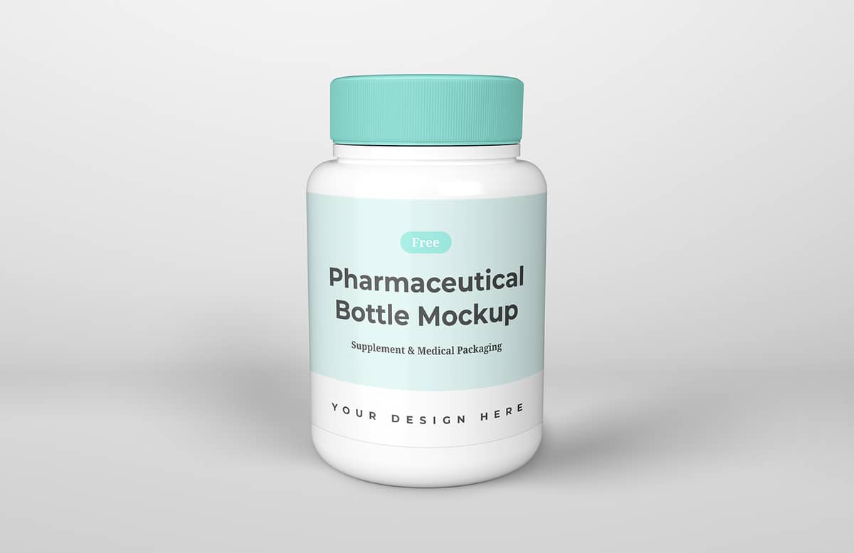 Pharmaceutical Bottle Mockup Preview 1