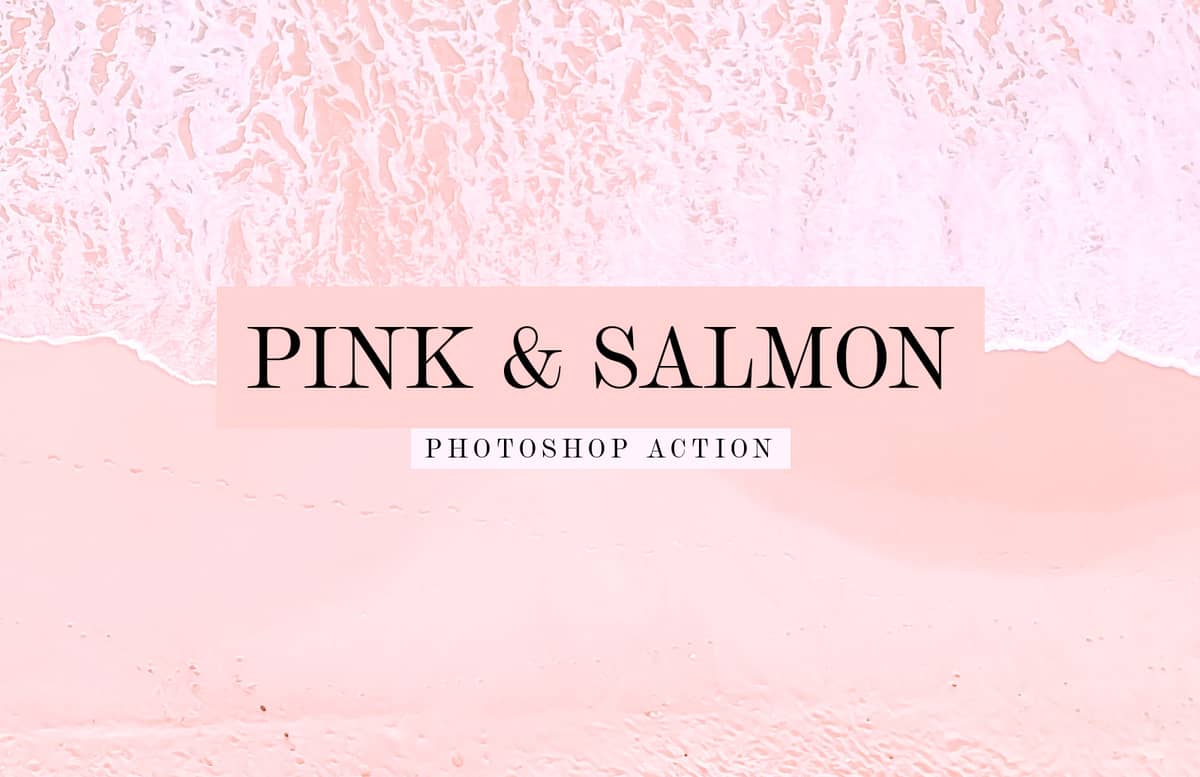 Pink And Salmon Photoshop Action Preview 1