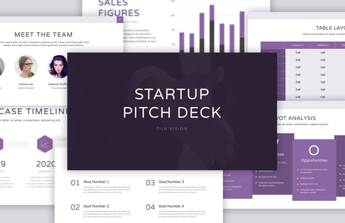 Pitch Deck Presentation Template Preview 1