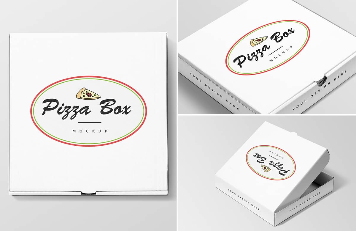 Pizza Box Mockups Preview 1A