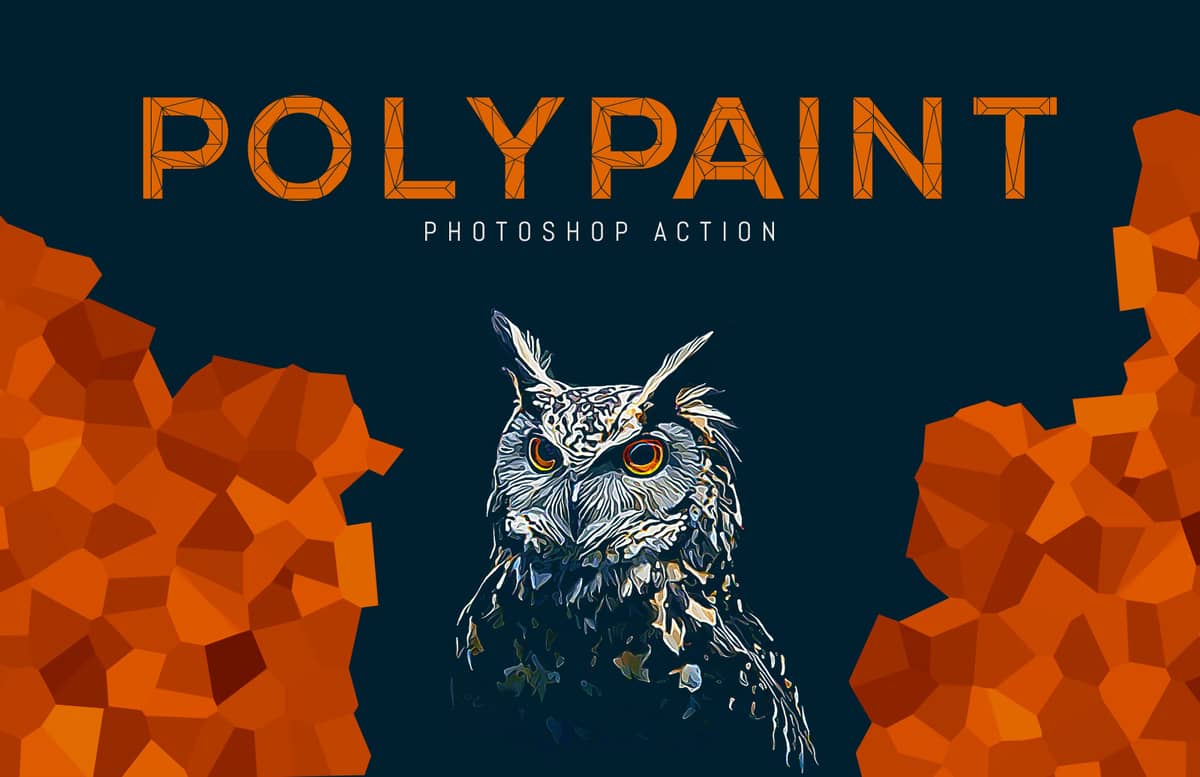 Polypaint Photoshop Action Preview 1