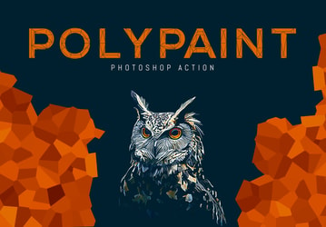 Polypaint Photoshop Action
