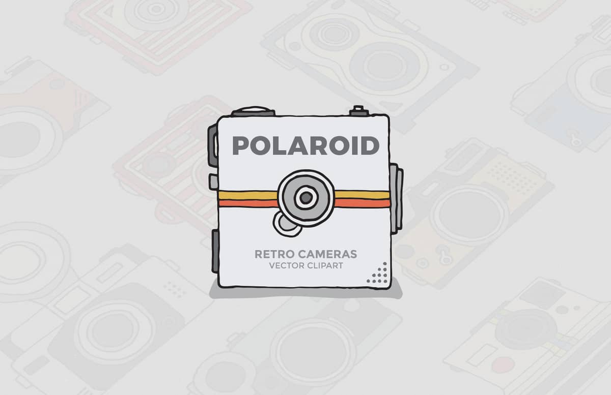 Polaroid Camera Clipart Preview 1