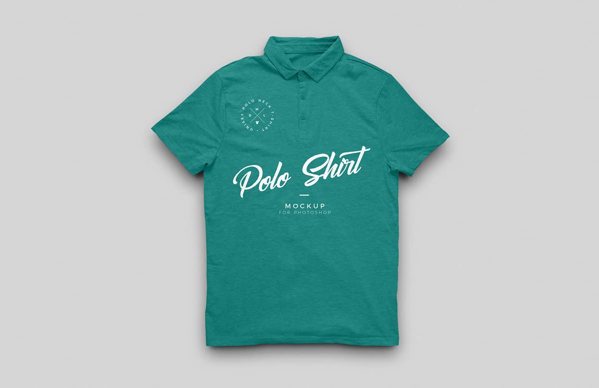 Polo Neck T Shirt Mockup Preview 1