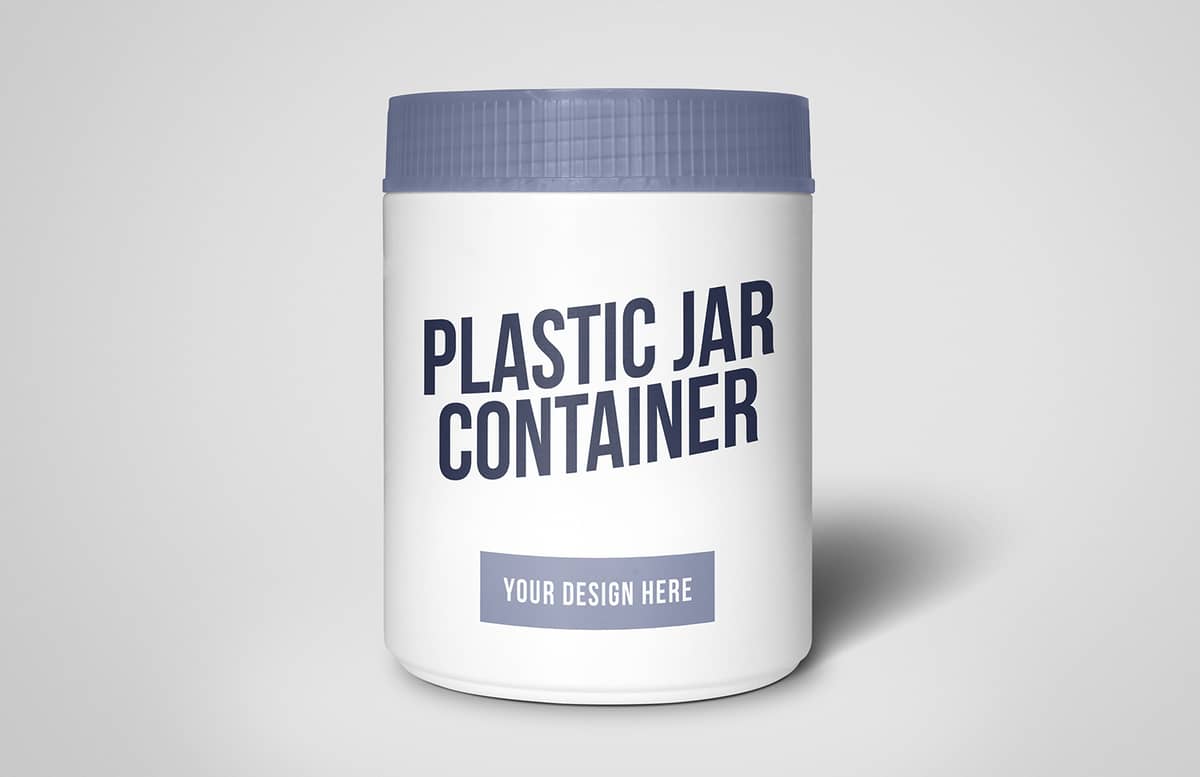 Plastic Jar Container Mockup Preview 1