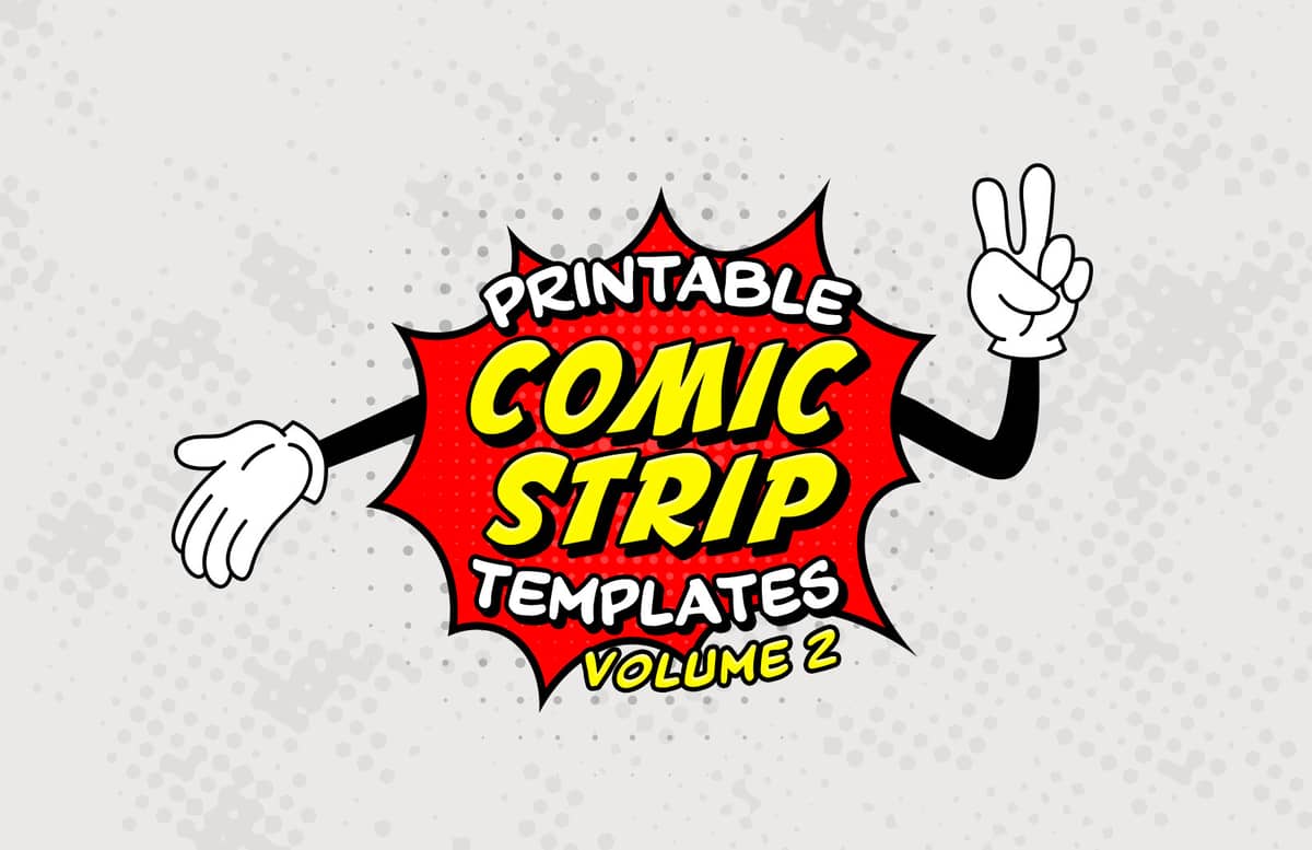 Printable Comic Strip Templates Vol 2 Preview 1
