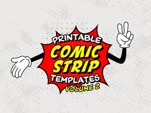 Printable Comic Strip Templates - Volume 2 1