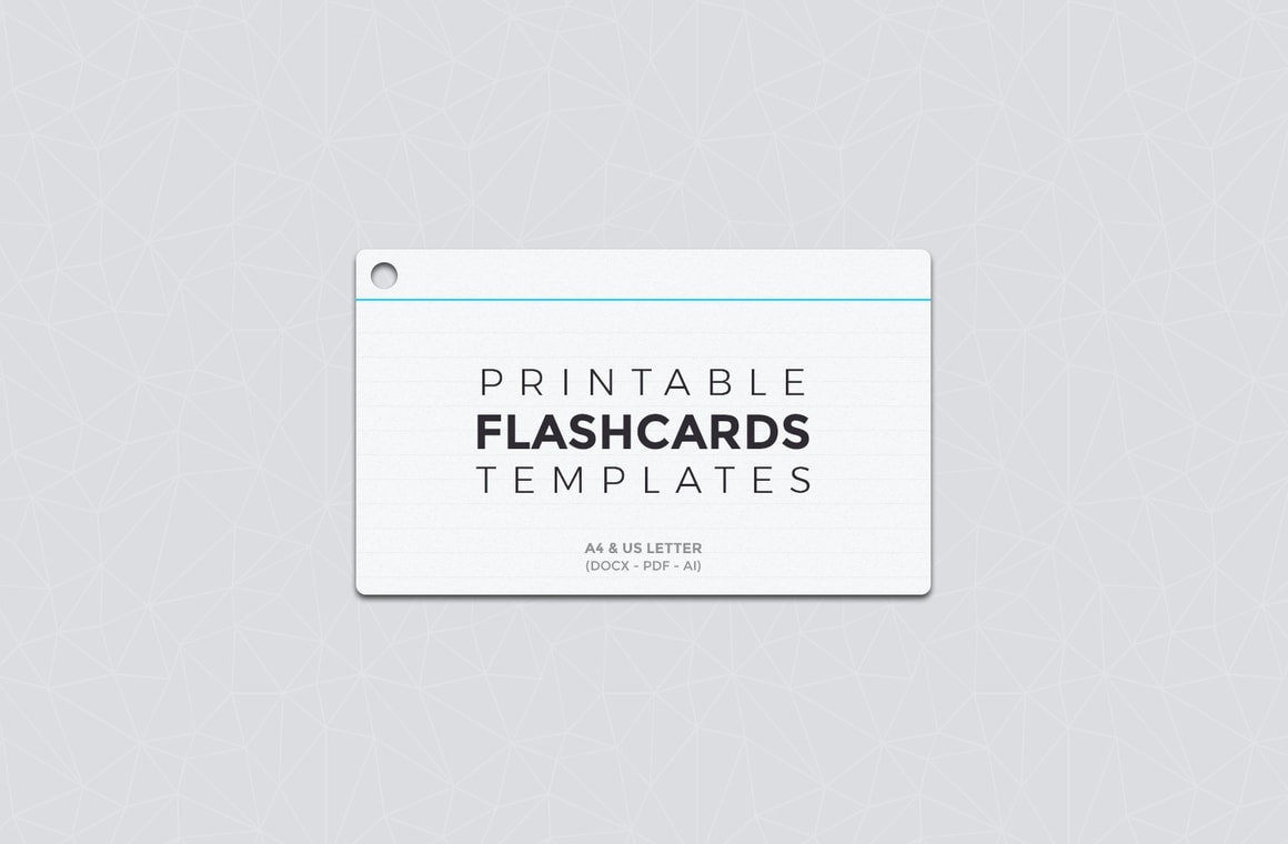 Free Printable Flashcard Templates - WeGraphics Regarding Free Printable Flash Cards Template