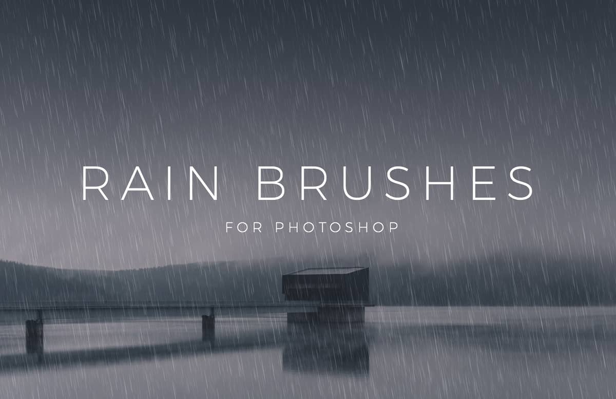Rain Brushes For Photoshop Preview 1