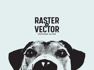 Raster to Vector Photoshop Action 1
