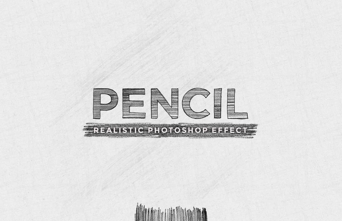 Realistic Pencil Drawing Effect Preview 1