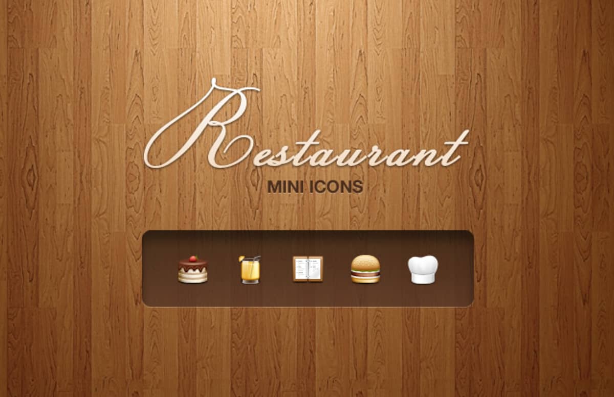 Restaurant  Mini  Icons  Preview1
