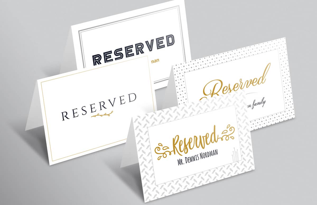 Reserved Sign Template Preview 1