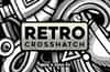 Retro Crosshatch Photoshop Template
