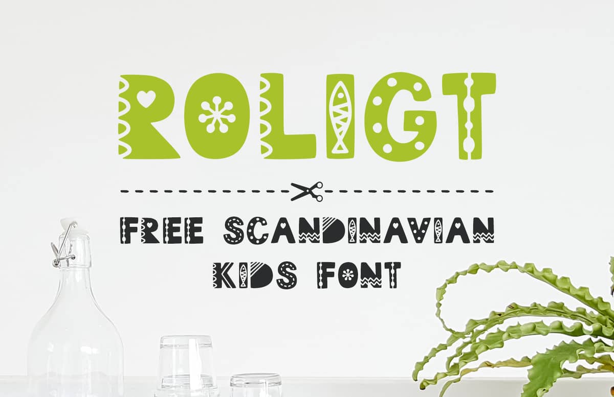 Roligt Scandinavian Kids Font Preview 1A