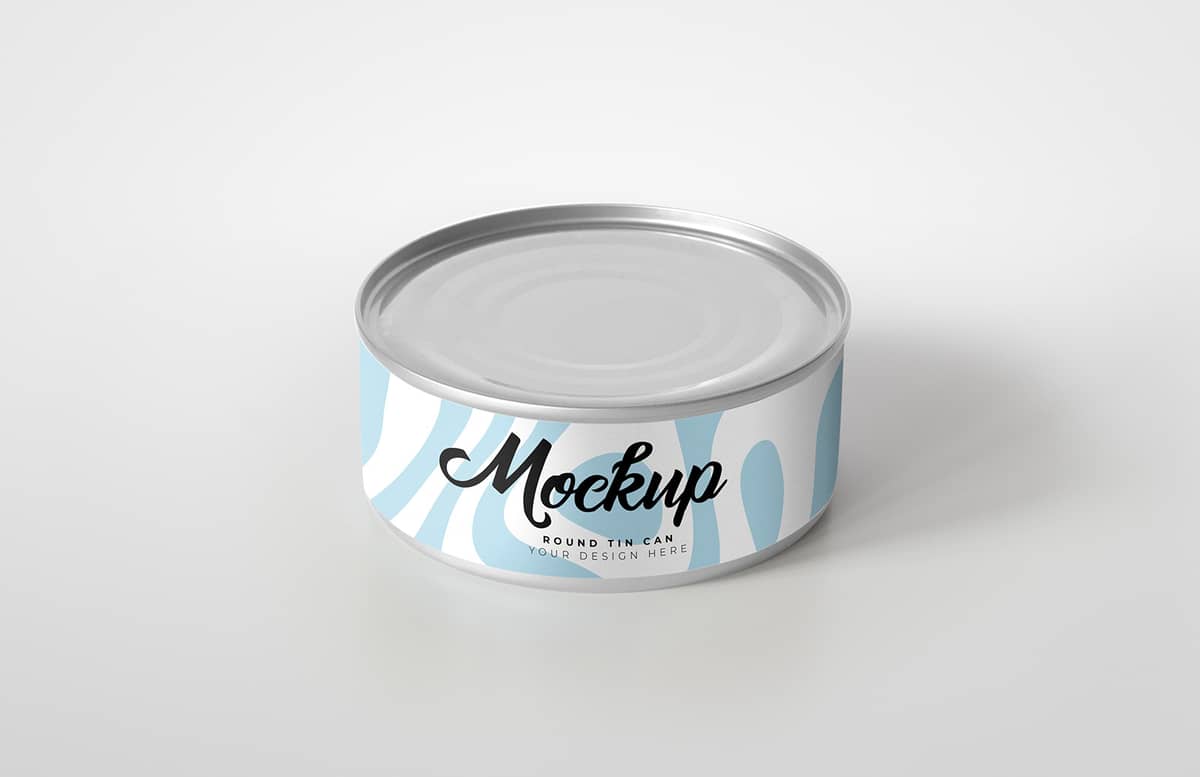 Round Tin Can Mockup Preview 2