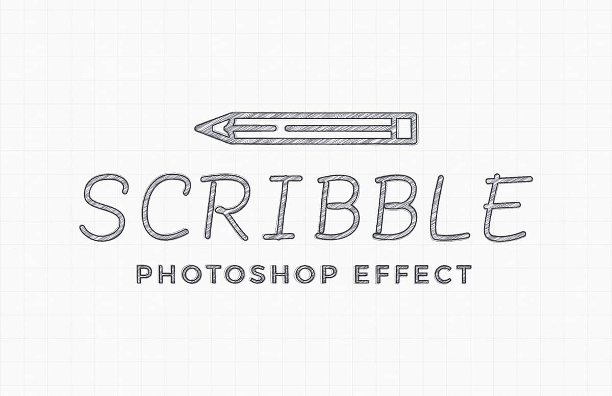 Scribble Photoshop Effect Mockup Preview 1
