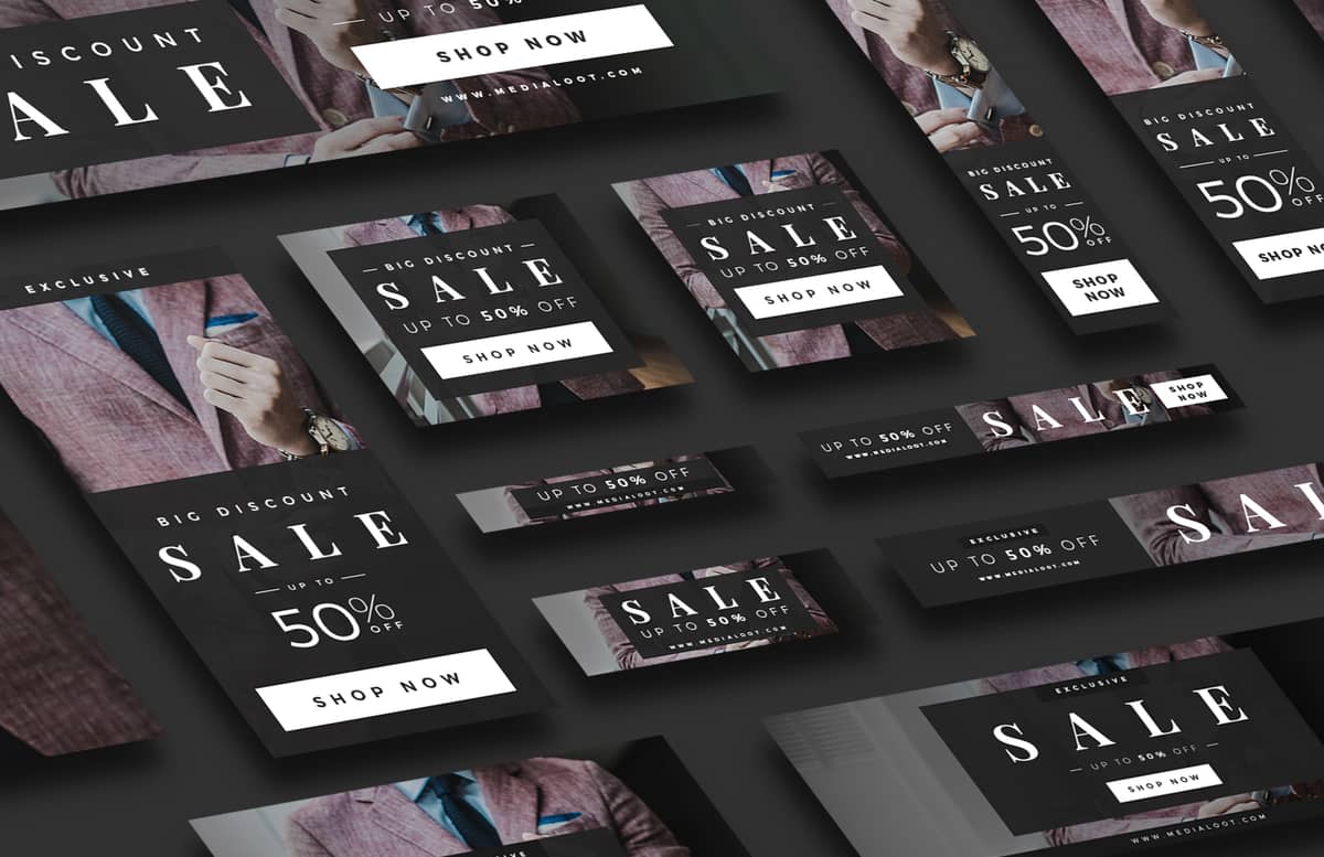 Sale Web Banners Social Media Pack Preview 1