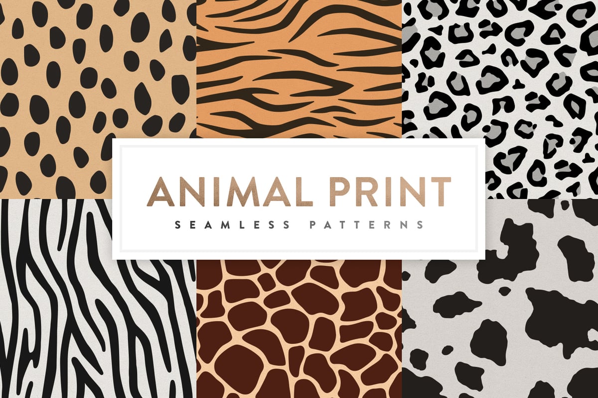 Seamless Animal Print Patterns — Medialoot