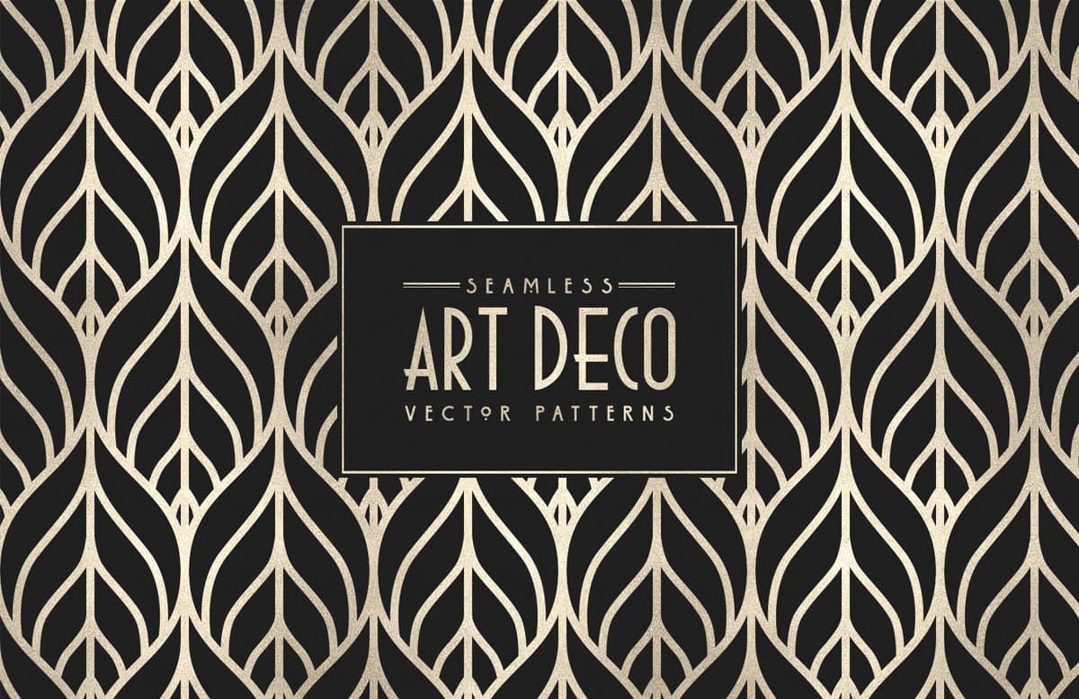 Seamless Art Deco Vector Patterns 2 Preview 1