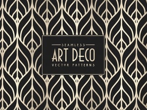 Seamless Art Deco Vector Patterns (Updated) 1