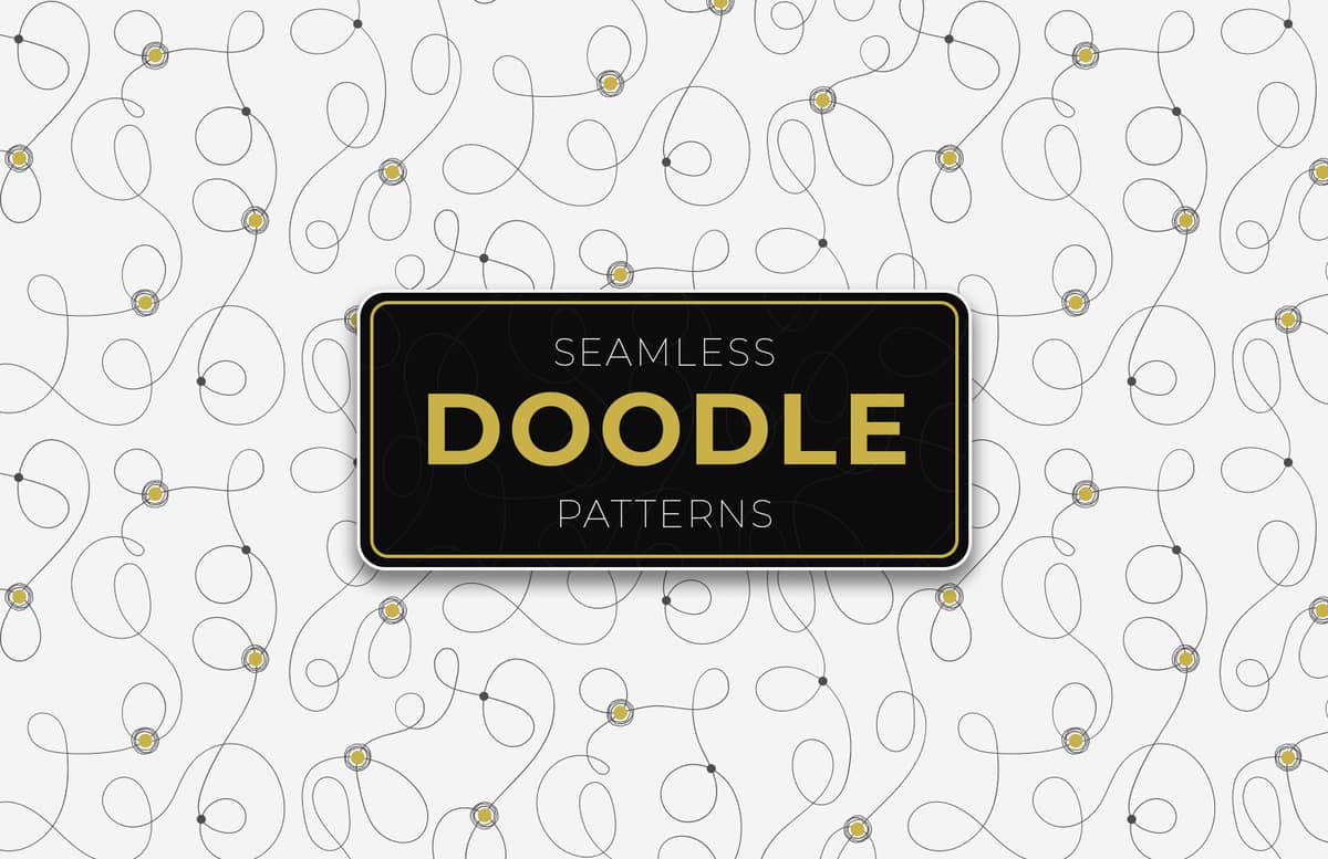 Seamless Doodle Patterns Preview 1