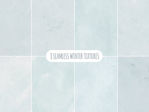 Seamless Winter Snowflake Backgrounds 2