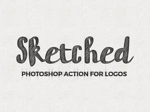 Sketched Logo Photoshop Action 1