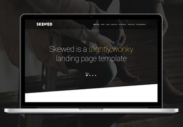 Skewed - Landing Page Template