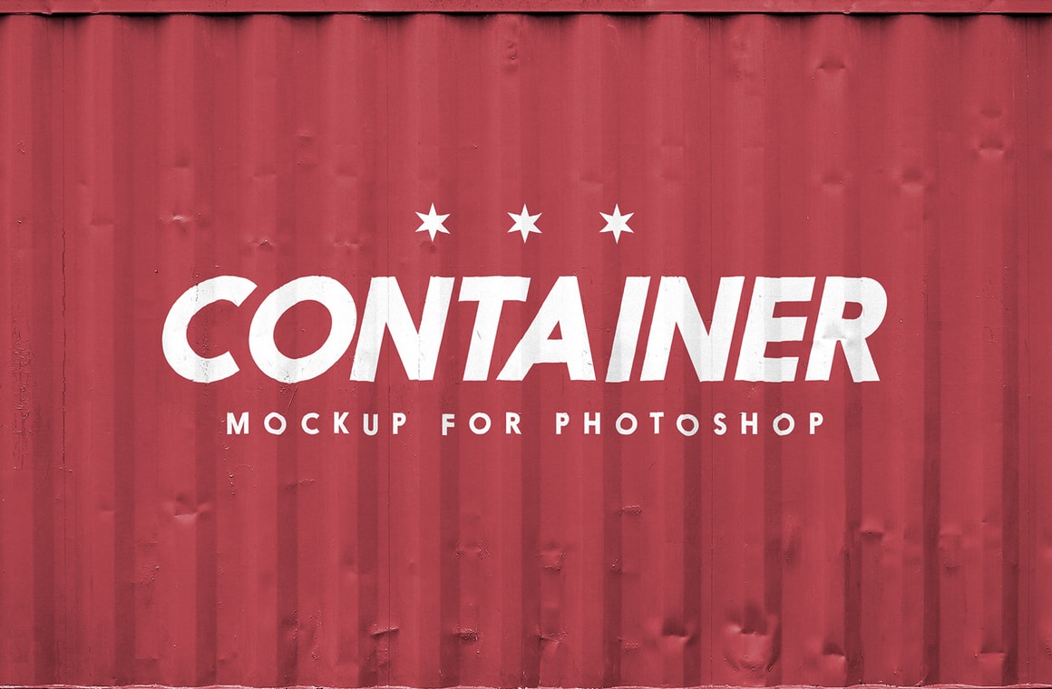 Download Free Shipping Container Logo Mockup Psd Wegraphics