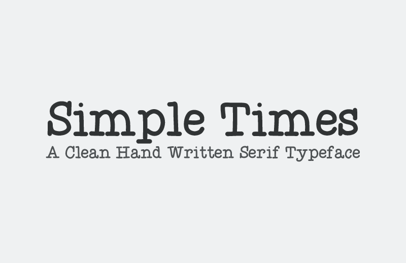 Simple Times - Web Font Kit