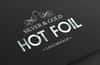 Silver & Gold Hot Foil Logo Mockup