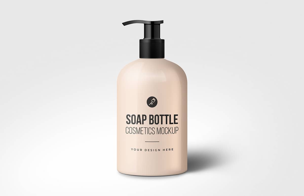 Soap Bottle Cosmetics Mockup Preview 1