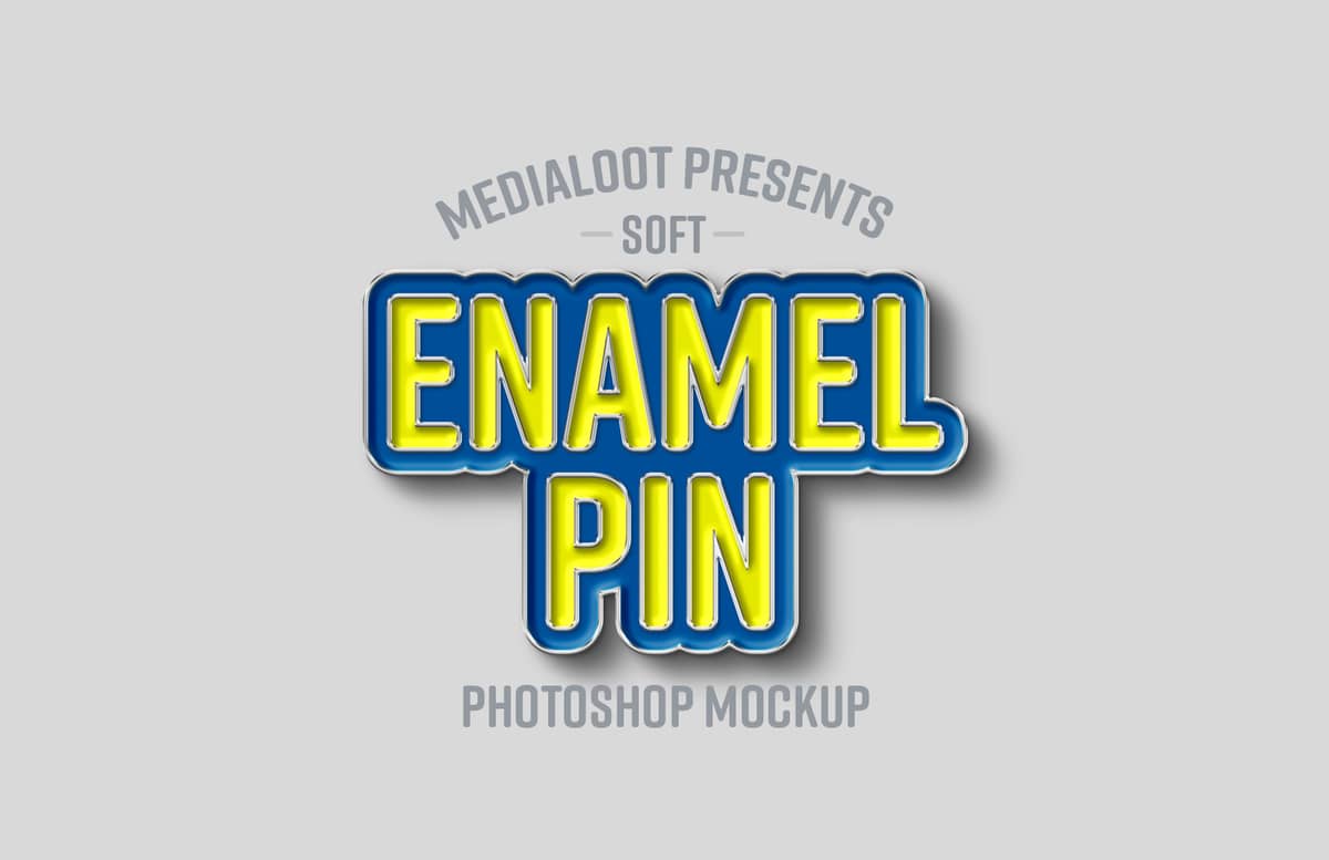 Soft Enamel Pin Mockup Preview 1