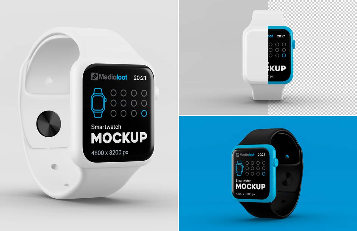 Smartwatch Photoshop Mockup Preview 1