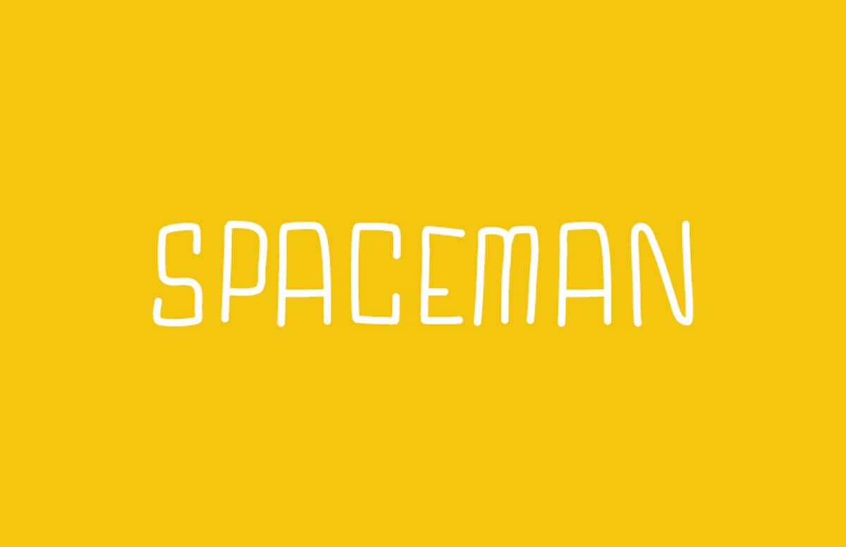 Spaceman  Hand  Drawn  Font  Preview 1