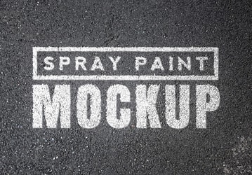Spray Paint Mockups - Vol 1
