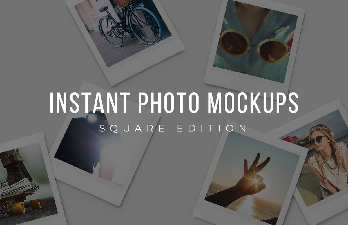 Square Instant Photo Mockups Preview 1