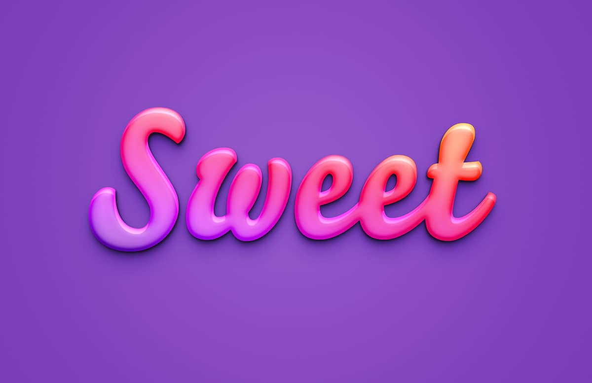 Sweet Text Effect For Photoshop Preview 1