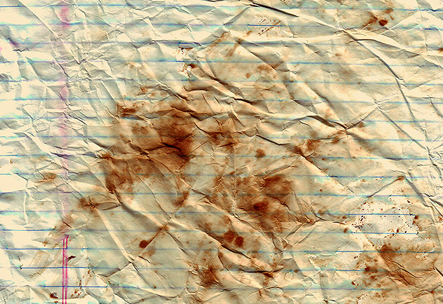 Stained Notebook Paper Textures