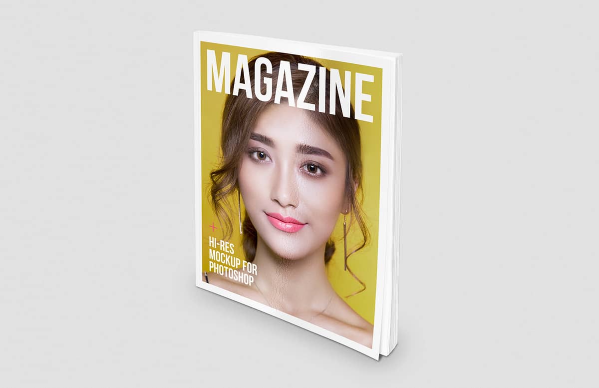 Standing Magazine Mockup Preview 1