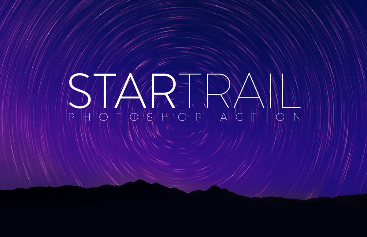 Star Trail Photoshop Action Preview 1