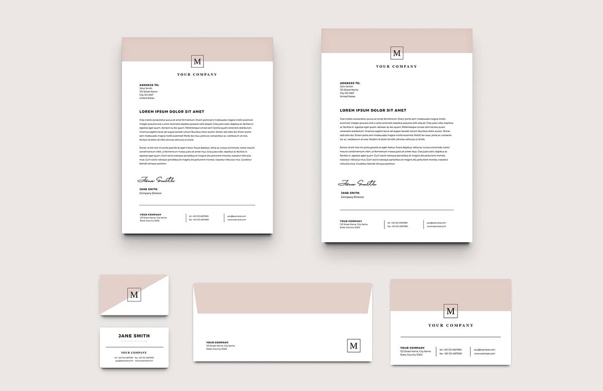 Stylish Business Stationery Layouts Preview 1